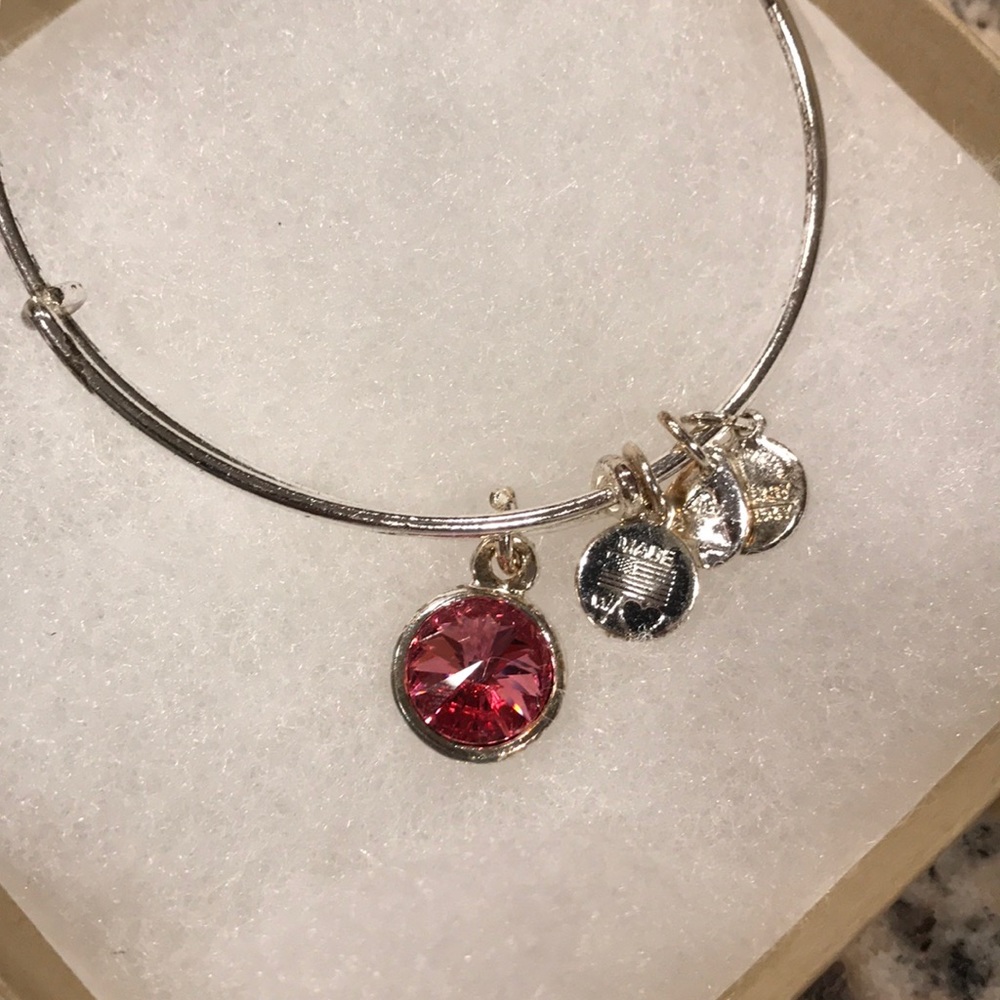 Alex & Ani Pink Stone Bracelet